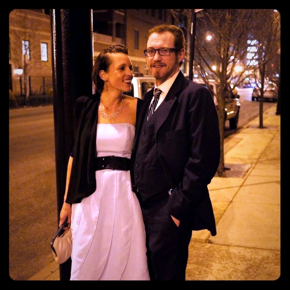 Pale blue cocktail or wedding party dress